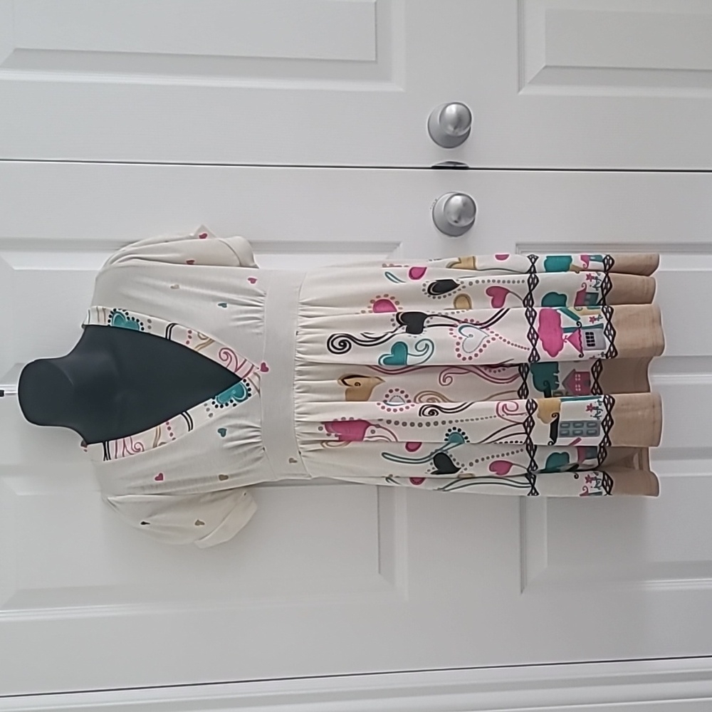 Cute lined dress, made in Korea